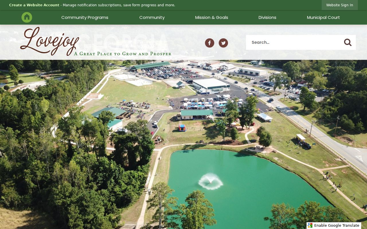 Official Lovejoy Police Department webpage